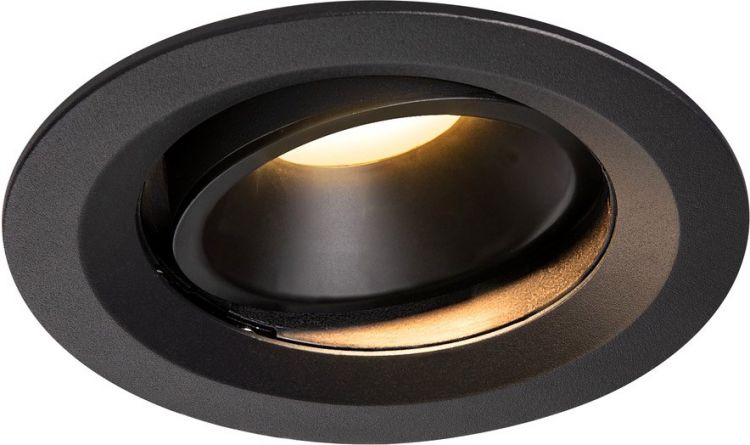 SLV NUMINOS® MOVE DL M, Indoor, luminaria empotrada de techo led negro/negro 3000 K 20°