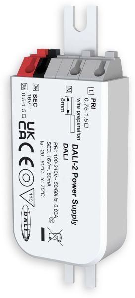 ISOLED DALI Power Supply 16V, 80mA, 230V Nennspannung