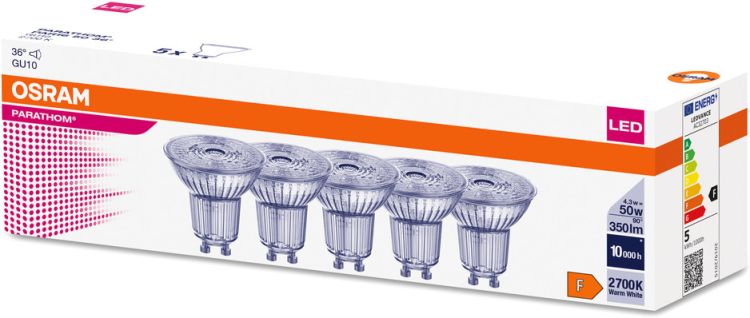 OSRAM PARATHOM® PAR16 50 36 ° 4.3 W/2700 K GU10