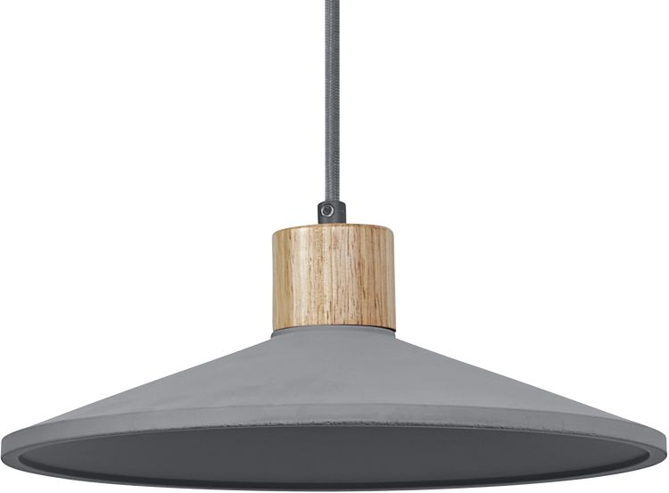 LEDVANCE Decor Beton Holz Pendelleuchte 320 mm E27 Dunkelgrau