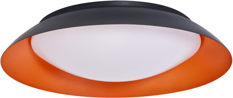 LEDVANCE Orbis Platte 480 mm 45 W 830 Click DIM Schwarz und Orange