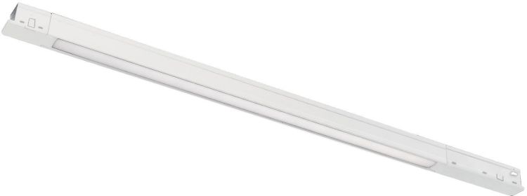 ISOLED Track48 Leuchte Mini Linear, weiß, 42cm, 10W, prismatisch, 48V DC, 3000K, CRI90, Line