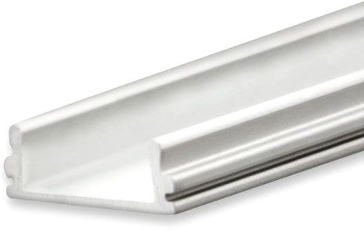 ISOLED LED Aufbauprofil SURF12 BORDERLESS FLAT Aluminium eloxiert, 200cm