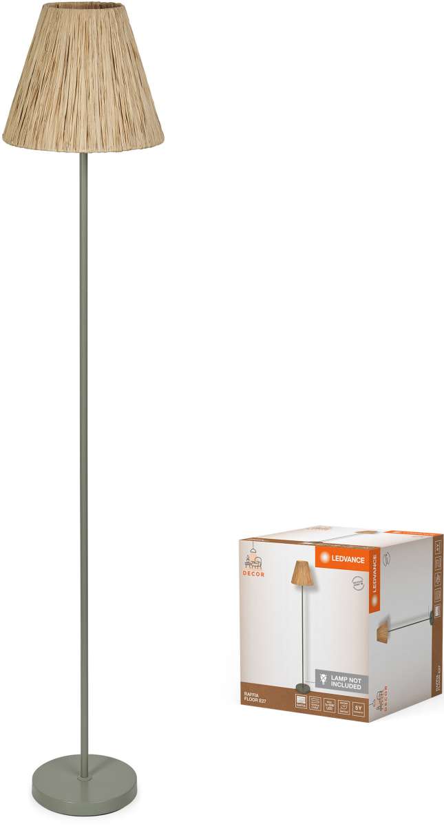 Lampe de table Pulmi en raphia naturel et terracotta | Kave Home France