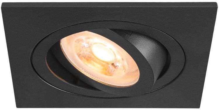 SLV NEW TRIA® 75, Deckeneinbauleuchte, quadratisch, max. 10W GU10, schwarz
