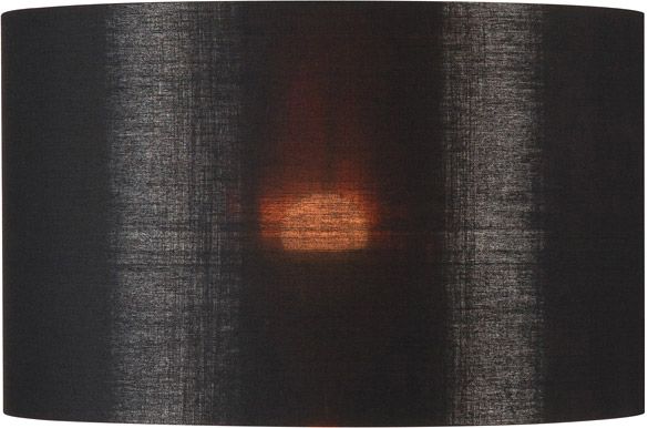 SLV FENDA Leuchtenschirm, rund, schwarz/kupfer, Ø/H 45,5/28 cm