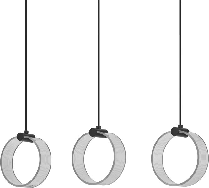 LEDVANCE Decor Circle 3XPendant LN 20W Click CCT Schwarz