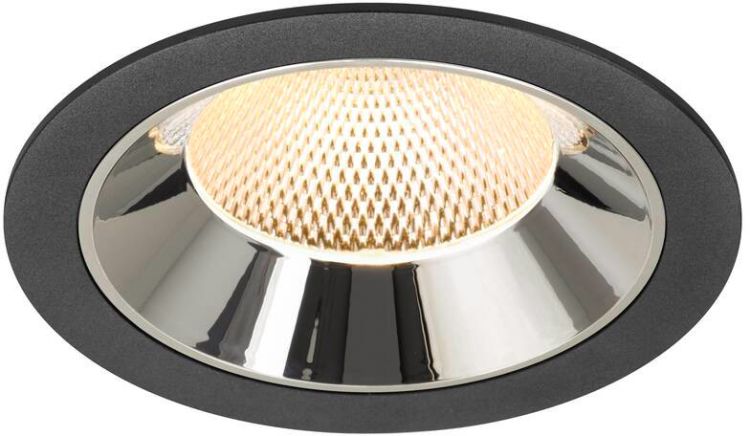 SLV NUMINOS® XL, Deckeneinbauleuchte schwarz/chrom 3000 K 40°
