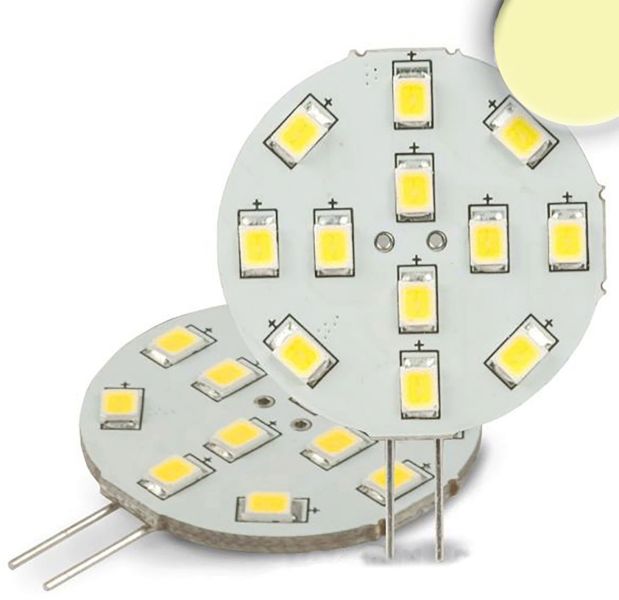 ISOLED G4 LED 12SMD, 2W, warmweiß, Pin seitlich