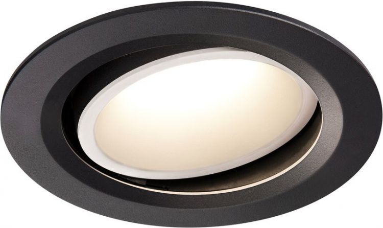 SLV NUMINOS® MOVE DL L, Indoor, luminaria empotrada de techo led negro/blanco 4000 K 40 °