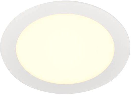 SLV SENSER 18, Indoor LED Deckeneinbauleuchte rund weiß 3000K