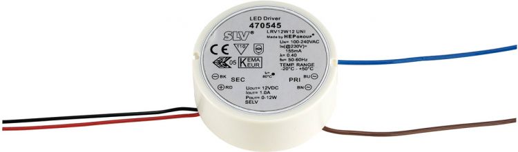 SLV LED-Netzteil, 12W, 12V, für Doseneinbau