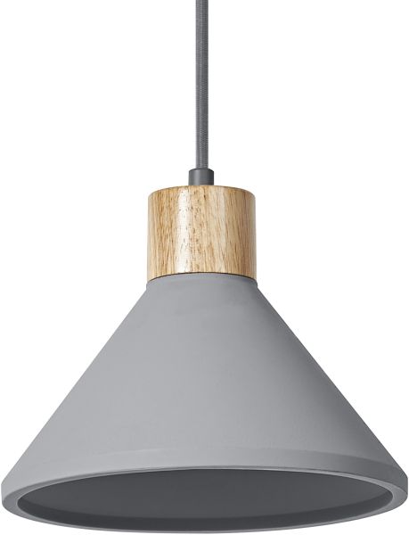 LEDVANCE Decor Beton Holz Pendelleuchte 220 mm E27 Dunkelgrau