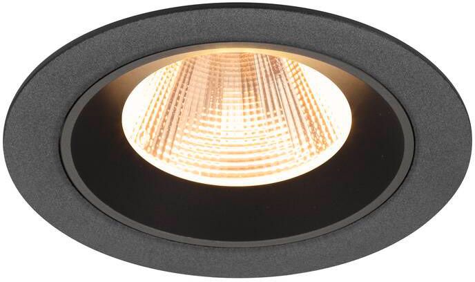 SLV NUMINOS® M, Deckeneinbauleuchte, 2700 K, 20°, IP20, rund, schwarz