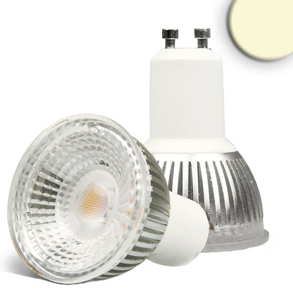 ISOLED GU10 LED Strahler 6W GLAS-COB, 70°, warmweiß, dimmbar