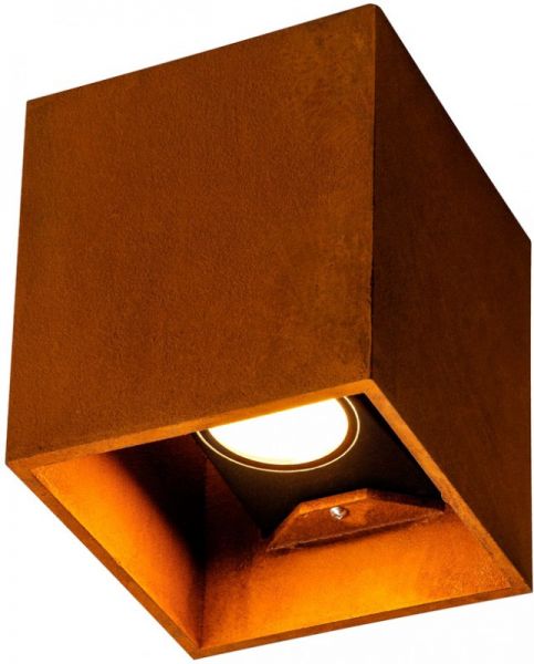 SLV RUSTY© UP/DOWN, applique extérieure, carré, up/down, rouille, LED, 14W, 3000/4000K