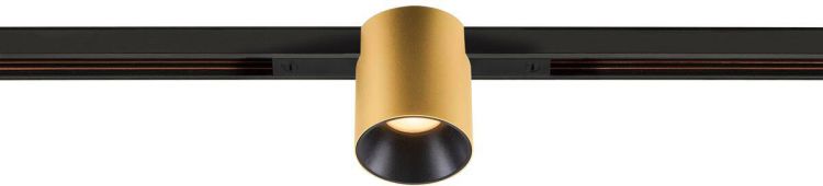 SLV FIXT-IT!, 48V, DALI, rund, Standard track, Spot, 2000-3000K, 7.4 W, 36°, gold / schwarz