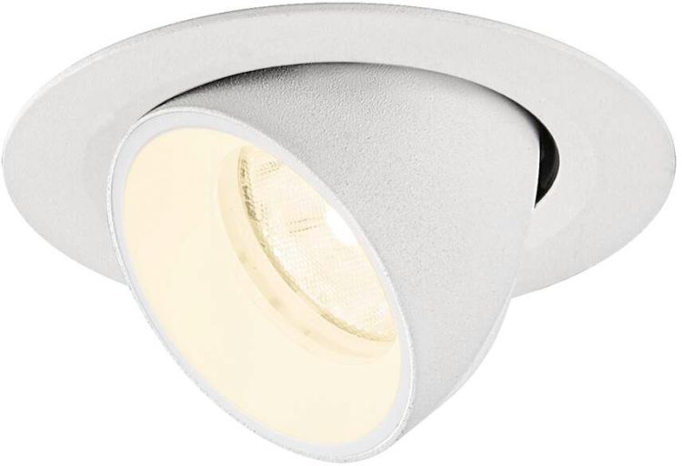 SLV NUMINOS® GIMBLE XS, Deckeneinbauleuchte, 4000 K, 20°, IP20, rund, weiß