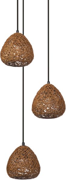 LEDVANCE Decor Papier-Pendelleuchte 3XE27 Beige