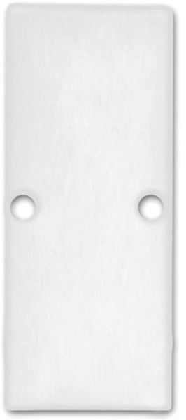 ISOLED Endkappe EC90 Aluminium weiß RAL 9003 für Profil HIDE DOUBLE inkl. Schrauben