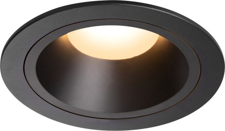SLV NUMINOS® DL L, Indoor, luminaria empotrada de techo led negro/negro 2700 K 40 °
