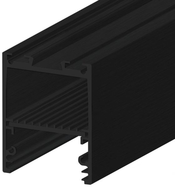 ISOLED LED Leuchtenprofil LAMP30 V2 Aluminium schwarz RAL 9005, 200cm