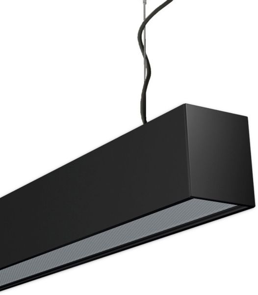 ISOLED PROLAMP40IDhs Pendel 125W schwarz, 2500mm, opal, Sys-Pro Funk dimmbar, CCT+3000K