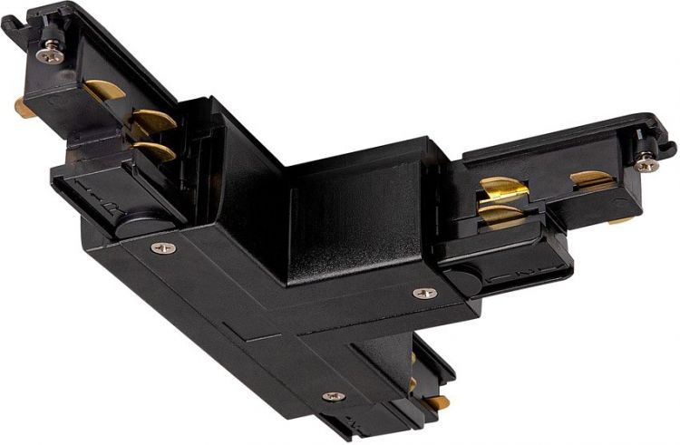 SLV S-TRACK DALI T-connector, with feed-in capability, right, black