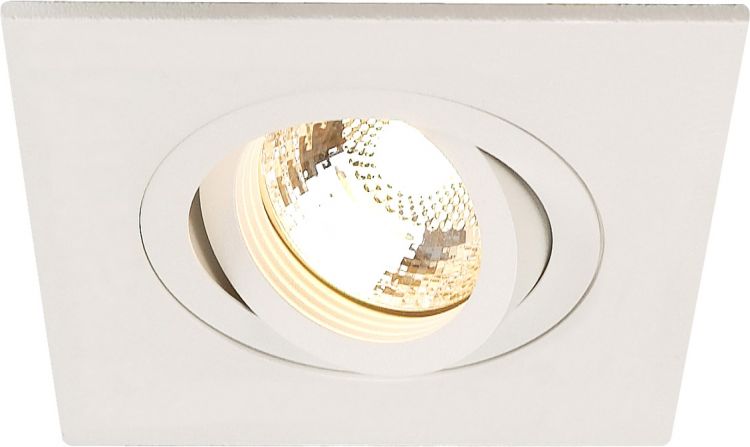 NEW TRIA XL SQUARE GU10 Downlight, mattweiss, max. 50W, inkl. Clipfedern