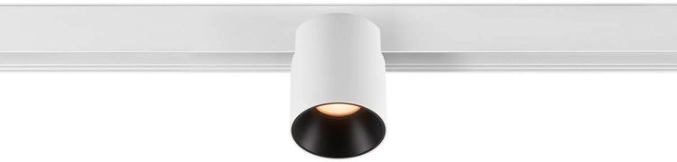 SLV FIXT-IT!, 48V, DALI, rund, Surface mounted track, Spot, 2700K, 6.6 W, 36°, weiß / schwarz