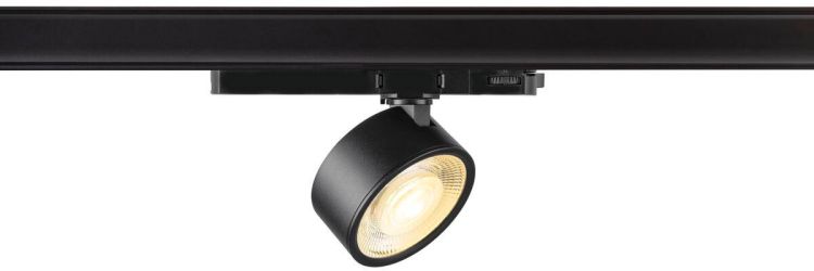 SLV KALU 2.0, 3~ Spot, PHASE, zylindrisch, 3000 K, 10 W, 36°, schwarz