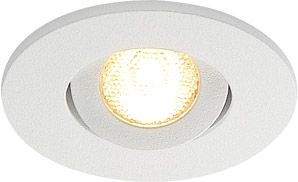 NEW TRIA MINI DL ROUND SET, Downlight, mattweiss, 30°, 3000K, inkl. Treibe