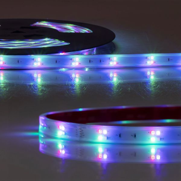ISOLED LED GROW Flexband, 48V DC, 17W/m, IP67, 513 µmol/m²/s (30cm), 5m Rolle, 50cm Trennstelle