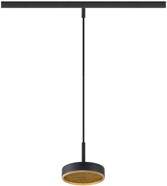 SLV GRIP! FLAT, 48V Pendelleuchte, DALI, Pendellänge 200 cm, 2700/3000 K, schwarz / gold