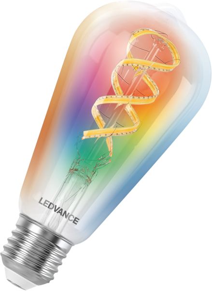 LEDVANCE SMART+ MATTER Glühfaden Edison 40 4,8 W 827...865 Mehrfarbig E27