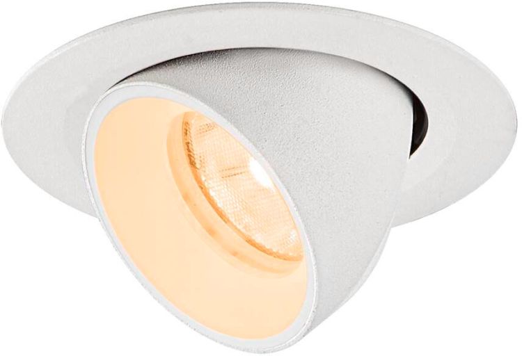 SLV NUMINOS® GIMBLE XS, Deckeneinbauleuchte, 2700 K, 20°, IP20, rund, weiß