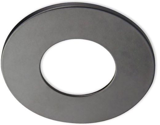 ISOLED Cover Aluminium rund schwarz matt für Einbaustrahler Sys-68