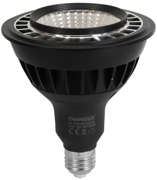 OMNILUX PAR-38 230V COB 18W E-27 LED 1800k-3000k dim2warm