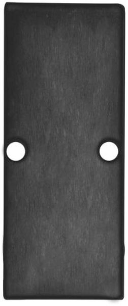 ISOLED Endkappe EC90 Aluminium schwarz RAL 9005 für Profil HIDE DOUBLE inkl. Schrauben