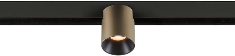 SLV FIXT-IT!, 48V, DALI, rund, Surface mounted track, Spot, 2700K, 6.6 W, 36°, bronze / schwarz
