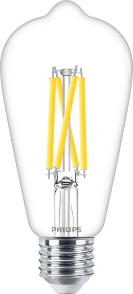 PHILIPS MAS VLE LEDBulb DT5.9-60W E27 927ST64CLG 806lm 2200-2700K klar FIL ST64 DimTone