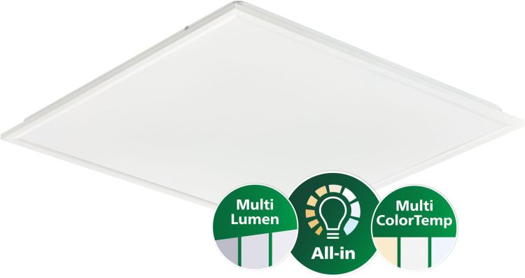 PHILIPS CoreLine Panel gen6, All-in, 31 W, 22 W, 600x600 mm, VPC, 2900 lm, 3100 lm, 3350 lm, 3600