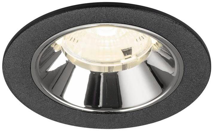 SLV NUMINOS® S, Deckeneinbauleuchte schwarz/chrom 4000 K 55°