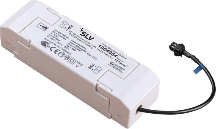 SLV Alimentation LED, intérieur, blanc, 500mA, 20W, variable Triac