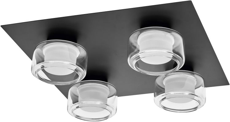 LEDVANCE Orbis Flame 4X5,5W Click CCT IP44 Schwarz