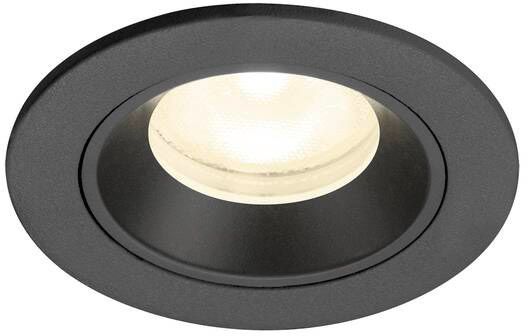 SLV NUMINOS® XS, Deckeneinbauleuchte, 4000 K, 55°, IP20, rund, schwarz