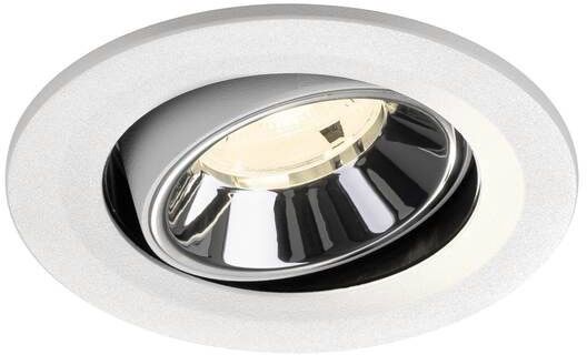 SLV NUMINOS® MOVE S, Deckeneinbauleuchte weiß/chrom 4000 K 20°