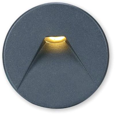 ISOLED Cover Aluminium rund 2 schwarz für Wandeinbauleuchte Sys-Wall68