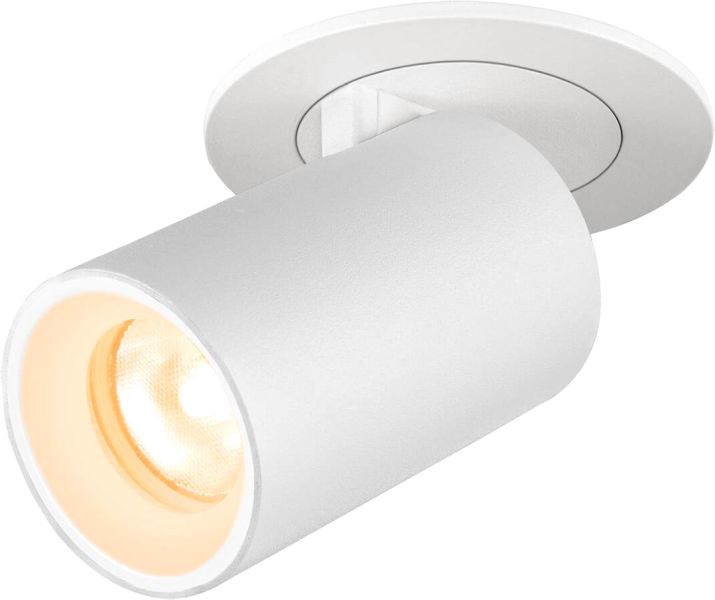 SLV NUMINOS® PROJECTOR XS, Deckeneinbauleuchte, 3000 K, 20°, zylindrisch, weiß / weiß