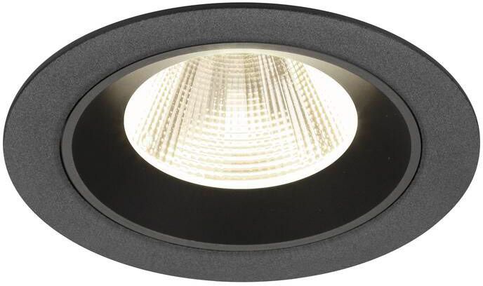 SLV NUMINOS® M, Deckeneinbauleuchte, 4000 K, 20°, IP20, rund, schwarz